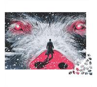 Wolf Moonlit Journey Jigsaw Puzzles Puzzle for Adults Kids. 1000 Pieces Whimsical Challenge Toy Educational Games Home Decoration for Adults& Kids Age 14 Years Up 38x26cm/1000pcs