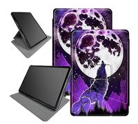 Wolf Moons Case Design for Microsoft Surface Pro X (2021/2020/2019) 13-inch Tablet, 360 Degree Rotating Multiple Viewing Angles Case for Microsoft Surface Pro X with Auto Sleep/Wake