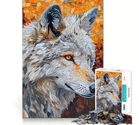 Wolf Mosaic Adult Jigsaw1000 Pieces Mind Boost Game Premium Laser Cut Quality Relaxing Indoor Group Activity (38x52cm)