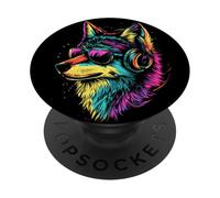 Wolf Motif I Love Wolves Wolf Pack Wild Grey Wulf Dog Wolf PopSockets Adhesive PopGrip