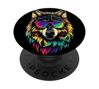 Wolf Motif I Love Wolves Wolf Pack Wild Grey Wulf Dog Wolf PopSockets Adhesive PopGrip