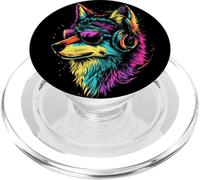 Wolf Motif I Love Wolves Wolf Pack Wild Grey Wulf Dog Wolf PopSockets PopGrip for MagSafe