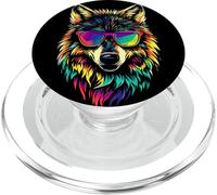 Wolf Motif I Love Wolves Wolf Pack Wild Grey Wulf Dog Wolf PopSockets PopGrip for MagSafe