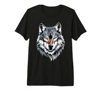 Wolf Motif I Love Wolves Wolf Pack Wild Grey Wulf Dog Wolf Premium T-Shirt