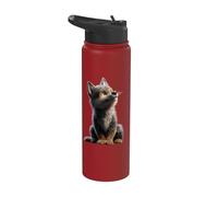 Wolf Motif I Love Wolves Wolf Pack Wild Grey Wulf Dog Wolf Stainless Steel Insulated Water Bottle