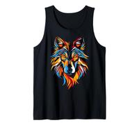 Wolf Motif I Love Wolves Wolf Pack Wild Grey Wulf Dog Wolf Tank Top