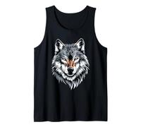 Wolf Motif I Love Wolves Wolf Pack Wild Grey Wulf Dog Wolf Tank Top