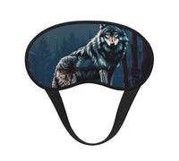 Wolf Motifs Draw Print Sleep Mask Soft Cover Eye No Pressure for Sleeping, Eye Masks for Side Sleepers