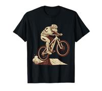 Wolf Mountain Bike Dirt Jump Trail Rider Graphic T-Shirt