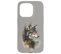 Wolf Mountains Forest Nature Wild Animal Case for iPhone 15 Pro