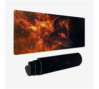 Wolf Mouse Mat 31.4x15.7inch, Mouse Pad Fantasy Pattern Seamed Edges Design, 800x400mm Large Mousepad Office Accessories with Non-Slip Rubber Base for Home Office Desk Decor, Gifts for Women,Model875