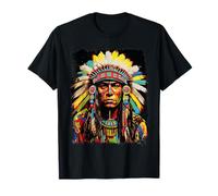 Wolf Native American Design T-Shirt