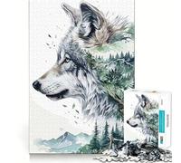 Wolf Nature Adults 1000 Piece Jigsaw Puzzle Recall Fun Play Premium Laser Cut Quality Quiet Time Mind Exercise at Home (50x75cm)