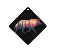 Wolf Nature Forests Car Air Freshener Hanging Aromatherapy Tablets Rearview Mirror Pendant Car Accessories
