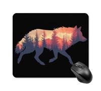 Wolf Nature Forests Mouse Pad Square Mouse Mat Cute Mousepad