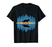 Wolf Nature Reflection Wilderness Forest Adventure Wolves T-Shirt
