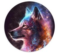 Wolf Nebula 1000-Piece Jigsaw Puzzle 1000Pc Adults Round Jigsaw Puzzle Educational Toy for Teenagers, Home Office Decor 67.5x67.5cm