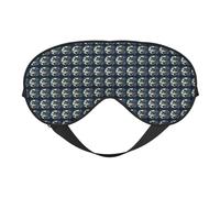 Wolf Night Moon Print Soft Eye Mask Beneficial Block Light Nap Night Use Travel Camping Meditation Yoga