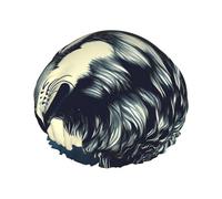 Wolf Night Moon shower caps with a double layer of, hold your hair well whether using them while showering or taking bath.