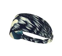 Wolf Night Moon Sports Headband For Men Women Tennis Sweat Band For Workout Sports Headbands Elastic For Running