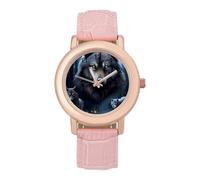 Wolf Night Moon Women's Custom Watch Fashion Soft Strap Wristwatches Gifts for Birthdays Valentine's Day
