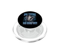 Wolf No More Mr. Nice Guy Alpha Attitude Graphic Design PopSockets PopGrip for MagSafe