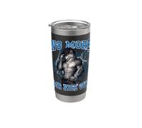 Wolf No More Mr. Nice Guy Alpha Attitude Graphic Design Stainless Steel Insulated Tumbler
