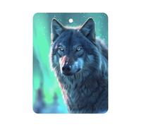 Wolf Northern Lights Funny Car Air Fresheners Pendant Decoration Hanging Accessories 1 Pc