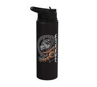 Wolf of Odin Asgard Celtic Runes Valhalla Norse Mythology Stainless Steel Insulated Water Bottle