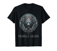 Wolf of Odin Roots Tree of Life Valhalla Calling Celtic T-Shirt