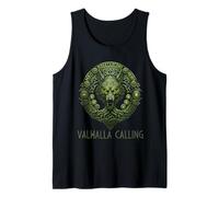 Wolf of Odin Roots Tree of Life Valhalla Calling Celtic Tank Top