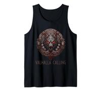 Wolf of Odin Roots Tree of Life Valhalla Calling Celtic Tank Top