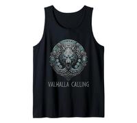 Wolf of Odin Roots Tree of Life Valhalla Calling Celtic Tank Top