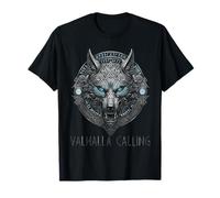 Wolf of Odin Valhalla Calling Celtic Runes Norse Mythology T-Shirt