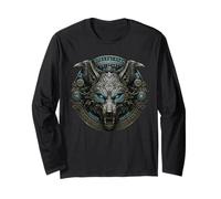 Wolf of Odin with Odins Raven Valhalla Calling Celtic Long Sleeve T-Shirt