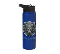 Wolf of Odin with Odins Raven Valhalla Calling Celtic Stainless Steel Insulated Water Bottle