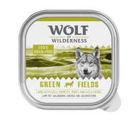 Wolf of Wilderness Adult Classic 6 x 300g Green Fields Lamb Mono Protein Wet Dog Food with Grain Allergy Tray Grain-free Tasty Delicious Cranberries & Blackcurrants.