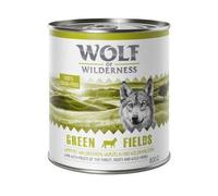 Wolf of Wilderness Adult Classic 6 x 800g Green Fields Lamb Complete Grain-free Premium Wet Dog Food Wolf Natural Eating Habit Only One Source Animal Protein with Fruits of Forest & Wild Herbs