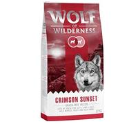 Wolf Of Wilderness Adult Crimson Sunset - Lamb & Goat - 12 Kg, Nutritious, Easy To Digest Complete Dry Dog Food With 40% Fresh Pork From Germany, Combined With Lamb & Goat, All-Natural Kibble