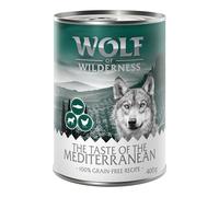 Wolf of Wilderness Adult "Triple Taste" 6 x 400g - The Taste of the Mediterranean - Lamb, Chicken, Trout