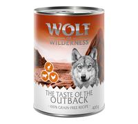 Wolf of Wilderness "The Taste of" Multibuy 24 x 400g - NEW: The Taste of the Outback - Chicken, Beef, Kangaroo