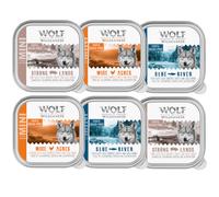 Wolf of Wilderness Classic Adult Trays Mixed Pack - 6 x 150g Mixed Pack (Chicken, Fish, Pork)