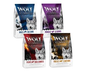 Wolf of Wilderness "Elements" Mixed Trial Pack - 4 x 1kg