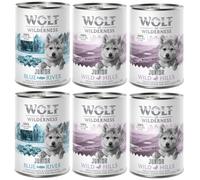Wolf of Wilderness Junior Duo-Protein Recipe 6 x 400g - Mixed Pack (2 Varieties)