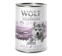 Wolf of Wilderness Junior Duo-Protein Recipe 6 x 400g - Wild Hills Junior - Duck & Veal