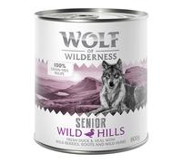 Wolf of Wilderness Senior Duo-Protein Recipe Saver Pack 24 x 800g - Wild Hills - Duck