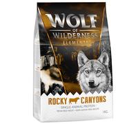 Wolf of Wilderness Single Meat Adult "Rocky Canyons" - Beef - Economy Pack: 5 x 1kg