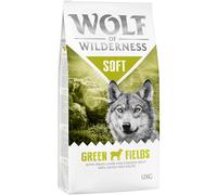 Wolf of Wilderness Multibuys - 2 x 12kg - Adult Soft Green Fields - Lamb