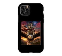 Wolf on Bald Eagle American Flag Glasses USA Wildlife Case for iPhone 11 Pro