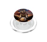 Wolf on Bald Eagle American Flag Glasses USA Wildlife PopSockets PopGrip for MagSafe